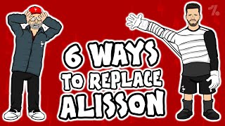 6 ways Liverpool can REPLACE Alisson ► OneFootball x 442oons [upl. by Hepsiba]