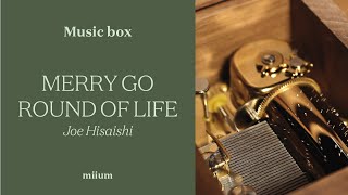 Merry Go Round Of Life  Joe Hisaishi  30 Notes WindUp Music Box [upl. by Siednarb]