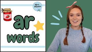 Learn to Blend ar Words with Miss Phonics  Phonics Blending Practice for Kids  British Teacher [upl. by Ruhtracm]