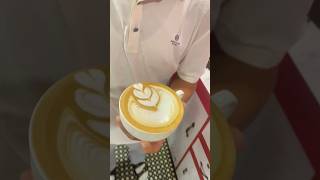 Wing Tulip latte art🌿🌷coffeeart coffeelatte coffee espresso latteart latte shorts reels fyp [upl. by Anniroc]