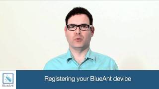 Register your BlueAnt device [upl. by Noevad799]