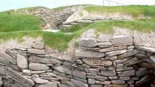 Neolithic Village Skara Brae Orkney Islands Scotland [upl. by Errehs]