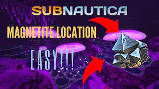 Magnetite location  Subnautica  EASY [upl. by Ammann]