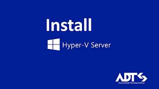 Microsoft HyperV Server How to install and config [upl. by Isola68]