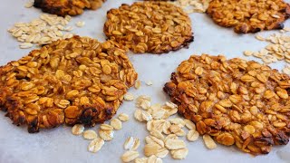 3 Ingredient Oat Cookies  Done in 15 Minutes [upl. by Otsirave366]