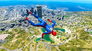 GTA 5 Epic Ragdoll GREEN SPIDERMAN VS RED MINIONVS GREEN HULK Euphoria Physics amp Funny Fails [upl. by Ynaffat]