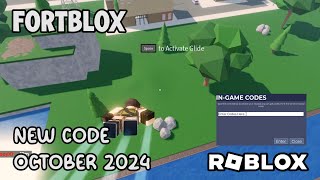 Roblox Fortblox New Code October 2024 [upl. by Eamanna229]