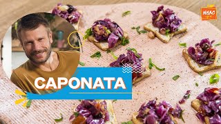 Caponata de repolho roxo aprenda a fazer antepasto para comer com torradinhas  Bem Juntinhos [upl. by Siocnarf504]