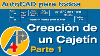 Cajetín con atributos  Parte 01  AutoCAD [upl. by Adianes]