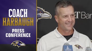 John Harbaugh on Lamar Jacksons FiveTouchdown Game  Baltimore Ravens [upl. by Unam]