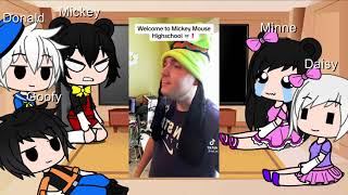 Micky Mouse recats to talon part 2 sorry it’s short Gacha Club [upl. by Nahgam775]