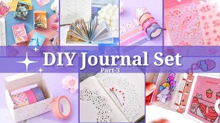 Part3 DIY JOURNAL SET How to Make Journal Set at Home DIY Journal kit  DIY Journal Stationary [upl. by Anzovin]