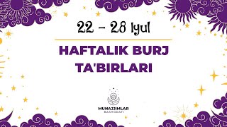 2228 Iyuldagi Haftalik Burj Taʼbirlari [upl. by Inaluiak]