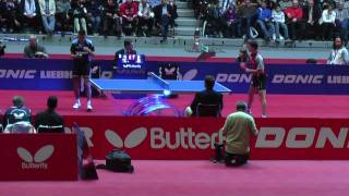 DTTB Final Four 2009 Timo Boll vs Tiago Apolonia Set 5 part 55 [upl. by Lleuqram]