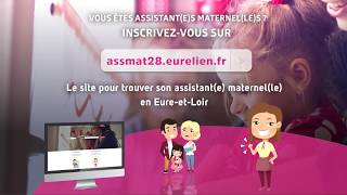 Assmat28eurelienfr le site pour trouver son assistante maternelle en EureetLoir [upl. by Ilwain]