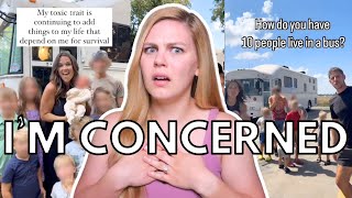 “AMERICAN FAMILY ROAD TRIP” FAMILY VLOGGERS 10 PEOPLE LIVING IN A BUS  Influencer Insanity Ep 8 [upl. by Elke147]