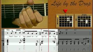 Life by the Drop  guitar lesson  Stevie Ray Vaughan [upl. by Janifer]