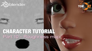 Blender Complete Character Tutorial  Part10  Roughness Map v2 [upl. by Alejna389]