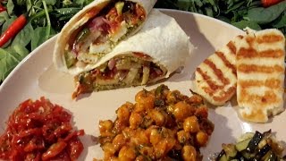 Halloumi Fried Sandwich Wrap Janices Way [upl. by Ellerihs922]