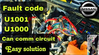 Nissan U1001U1000 Can comm circuit easy solution [upl. by Mahla]