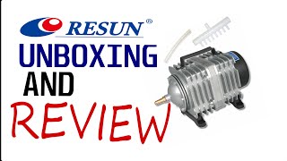 RESUN MAGNETIC AIR PUMP UNBOXING AND REVIEW [upl. by Ahsratal795]