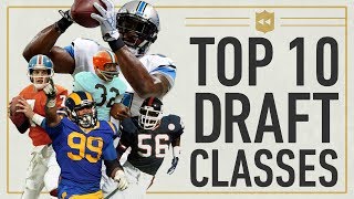 Top 10 Draft Classes in NFL History  NFL Vault Stories [upl. by Orbadiah]