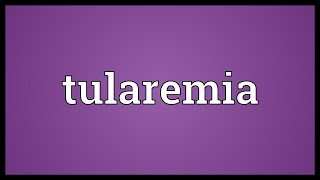 Tularemia Meaning [upl. by Oiril]