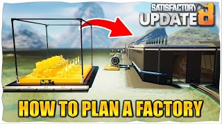 How To Plan Building Factories With Blueprints in Satisfactory Update 8 [upl. by Eiramlirpa]