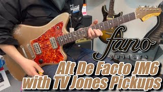 fano guitars Builders Choice Alt De Facto JM6 Firemist Gold Sound Demo【商品紹介Guitar Planet】 [upl. by Arst]