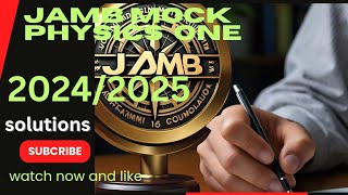 JAMB MOCK PHYSICS QUESTIONS 2024 [upl. by Arriaes943]