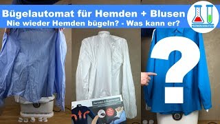 Für ca 90 € nie mehr bügeln Automatischer Hemden und Blusen Bugelautomat Cleanmaxx im Test deutsch [upl. by Josey]