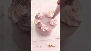 Pink cake 🍰  cake shorts chocolate viral youtubeshorts [upl. by Aiz]