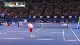 Stanislas Wawrinka vs Djokovic Aus Open 2014 1280 x 720 [upl. by Wivestad470]