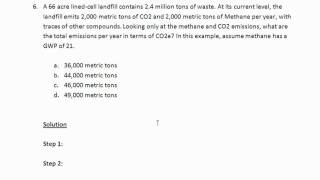 Calculating GHG Emissions  Examples 5 and 6 [upl. by Glarum]