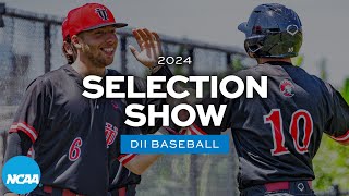 2024 NCAA DII baseball bracket selection show [upl. by Estell877]