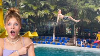 We rode the LONGEST WATERSLIDE in the World Extreme Water Park [upl. by Burnie]