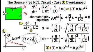 Electrical Engineering Ch 9 2nd Order Circuits 22 of 76 RCLCase 1 Overdamping [upl. by Bartram315]