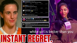 INSTANT REGRET Angel Reese THROWS Caitlin Clark Fan UNDER THE BUS Gets ABSOLUTELY DESTROYED [upl. by Kylander]