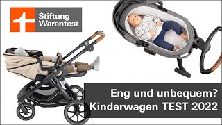 Test Kinderwagen 2022 Emmaljunga amp Stokke sind eng  unbequem Kombikinderwagen Stiftung Warentest [upl. by Rahal]