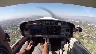 First Solo Flight amp Landing Diamond DA40 [upl. by Hoj]