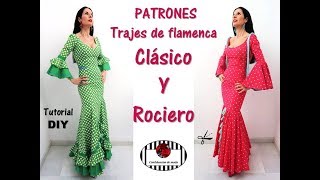 Cómo hacer el PATRÓN del TRAJE de FLAMENCA CLÁSICO y el ROCIERO Tutorial DIY [upl. by Reisman647]