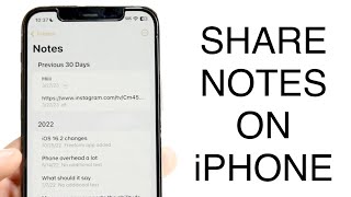 How To Share Notes On iPhone 2023 [upl. by Ortrude309]