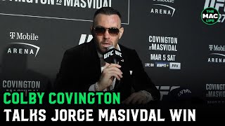 Colby Covington I could fight Jorge Masvidal again in the parking lot if he wants  UFC 272 [upl. by Fanny284]