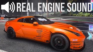 GTA 5 Ben Sopras Nissan GTR R35 AddOn  Realistic Engine Sound Mod Showcase 4K Max Settings [upl. by Rainah]