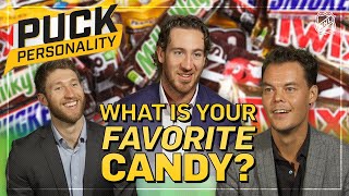 What is your favorite candy  Puck Personality  NHL [upl. by Eseenaj]