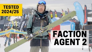 FACTION AGENT 2  202425Ski Test Review [upl. by Nahtanha790]