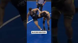 Lucas Davison pulled off a clutch takedown at the buzzer to knock off Iowa State’s Yonger Bastida [upl. by Odidnac]