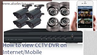 How to view CCTV DVR over InternetMobile [upl. by Atenek279]