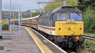 LSL 47828 TnT 47712 work The Royal Statesman Train   Swindon  110424 [upl. by Brendin460]