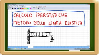 iperstatica con il metodo della linea elastica [upl. by Isyak692]